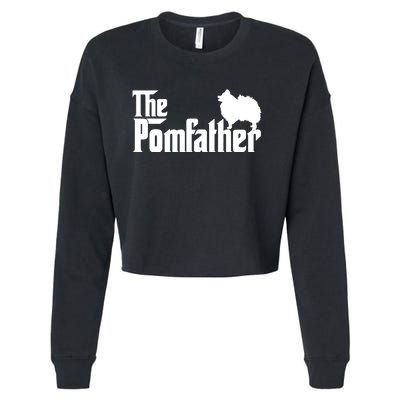 Mens Funny Pomeranian Father Dad The Pom Father Dog Lover TShirt Cropped Pullover Crew