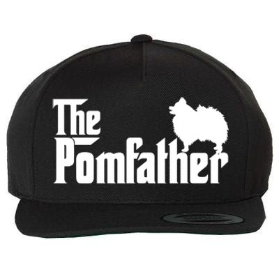 Mens Funny Pomeranian Father Dad The Pom Father Dog Lover TShirt Wool Snapback Cap