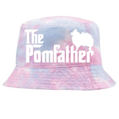 Mens Funny Pomeranian Father Dad The Pom Father Dog Lover TShirt Tie-Dyed Bucket Hat