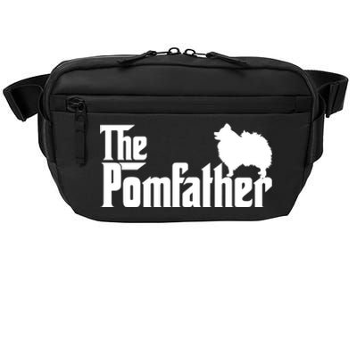 Mens Funny Pomeranian Father Dad The Pom Father Dog Lover TShirt Crossbody Pack