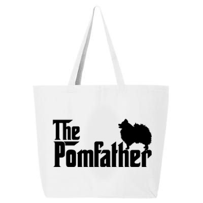 Mens Funny Pomeranian Father Dad The Pom Father Dog Lover TShirt 25L Jumbo Tote