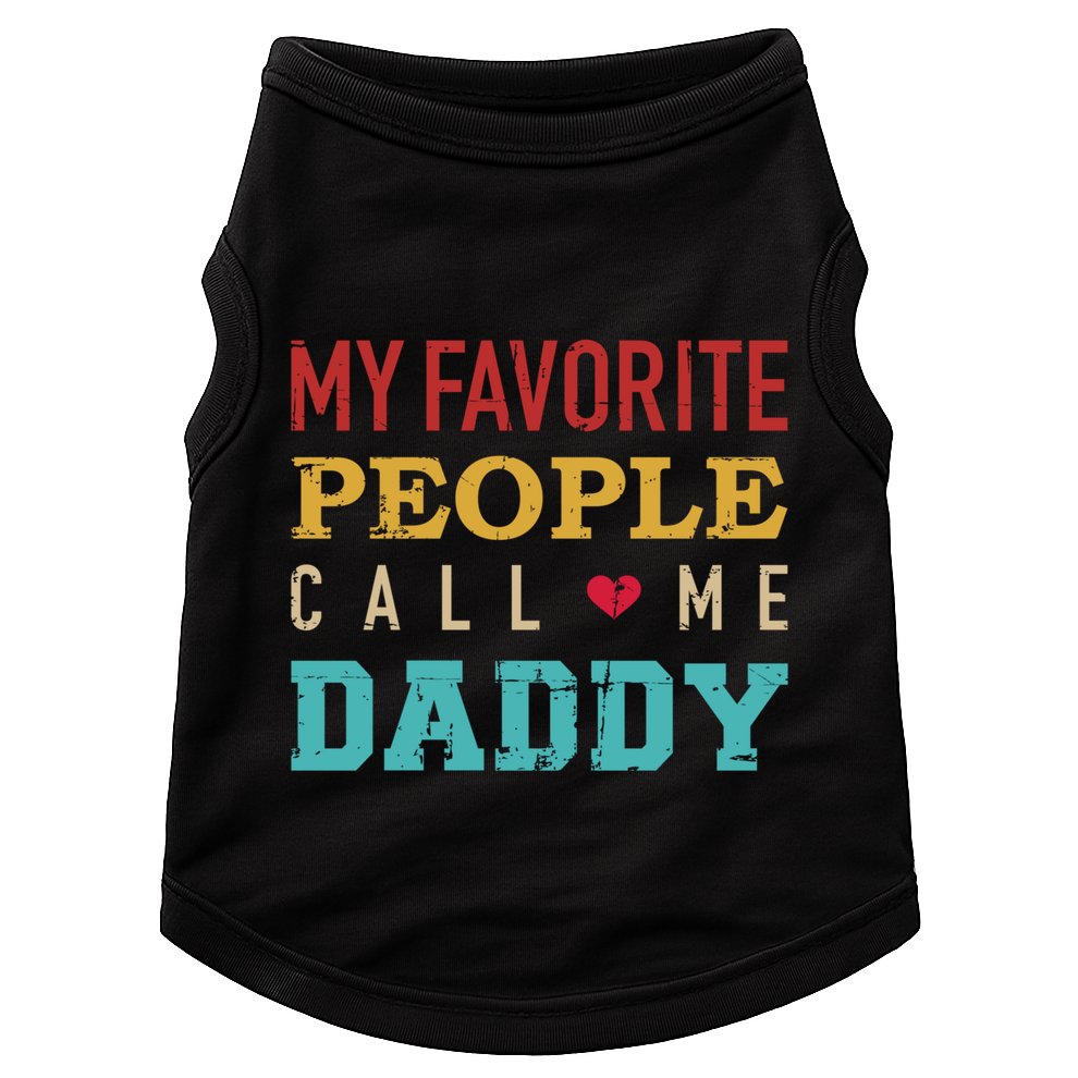 My Favorite People Call Me Dad Vintage Gift For Dad Gift Doggie Tank