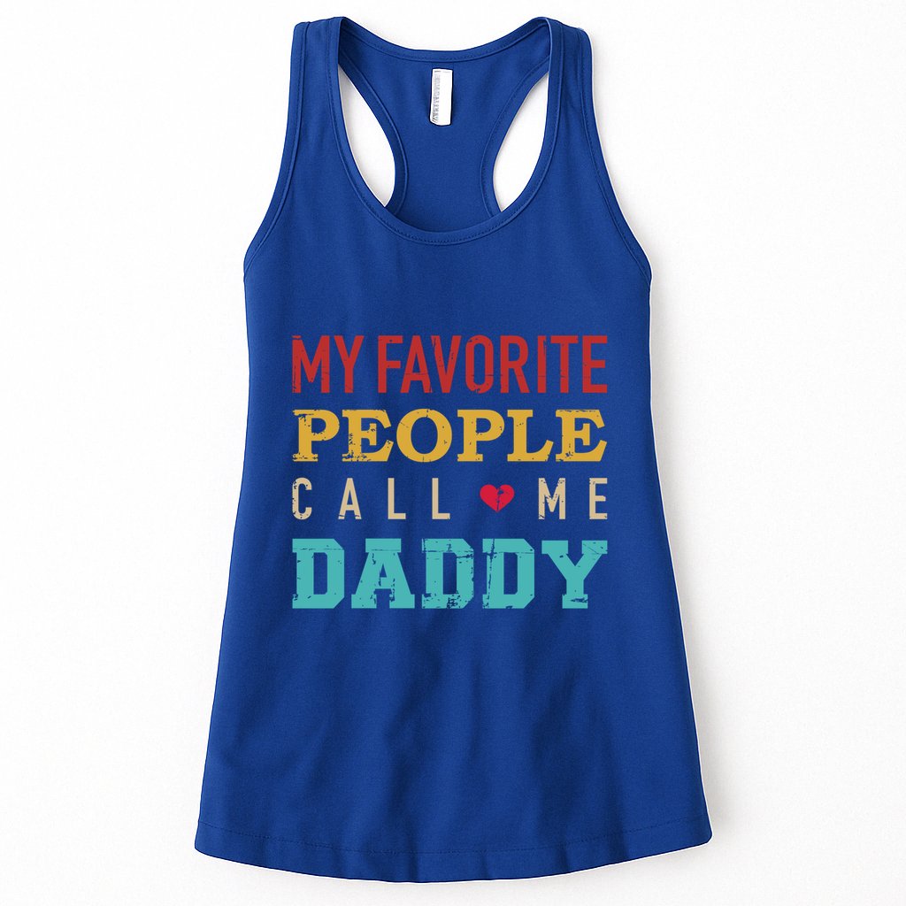 My Favorite People Call Me Dad Vintage Gift For Dad Gift Womens Tank Top