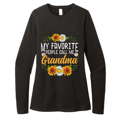 My Favorite People Call Me Grandma Mothers Day Gifts Womens CVC Long Sleeve Shirt