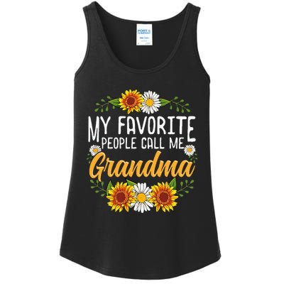 My Favorite People Call Me Grandma Mothers Day Gifts Ladies Essential Tank