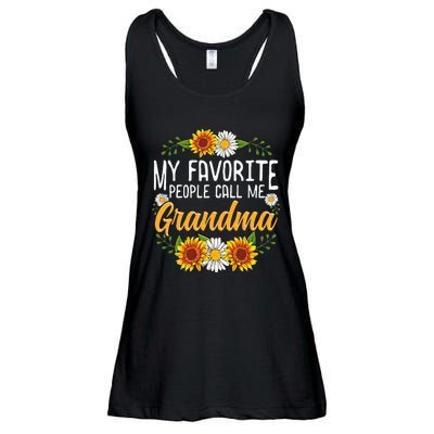 My Favorite People Call Me Grandma Mothers Day Gifts Ladies Essential Flowy Tank