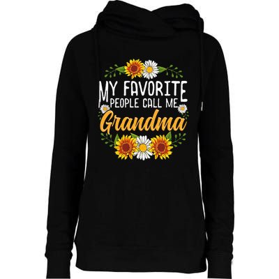 My Favorite People Call Me Grandma Mothers Day Gifts Womens Funnel Neck Pullover Hood