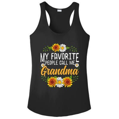 My Favorite People Call Me Grandma Mothers Day Gifts Ladies PosiCharge Competitor Racerback Tank