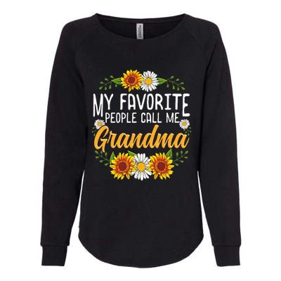 My Favorite People Call Me Grandma Mothers Day Gifts Womens California Wash Sweatshirt