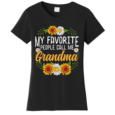 My Favorite People Call Me Grandma Mothers Day Gifts Women's T-Shirt