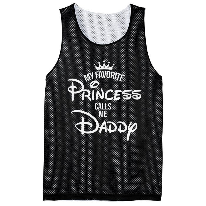 My Favorite Princess Calls Me Daddy Mesh Reversible Basketball Jersey Tank