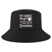 My Favorite Player Calls Me Grandma Baseball Heart Mothers Cool Comfort Performance Bucket Hat