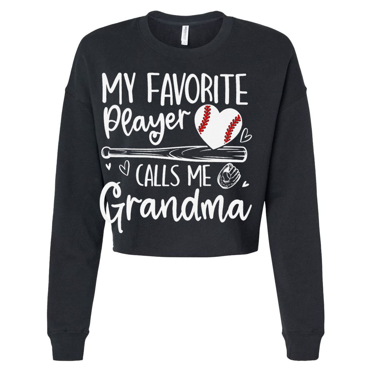 My Favorite Player Calls Me Grandma Baseball Heart Mothers Cooling Performance Crew T-Shirt