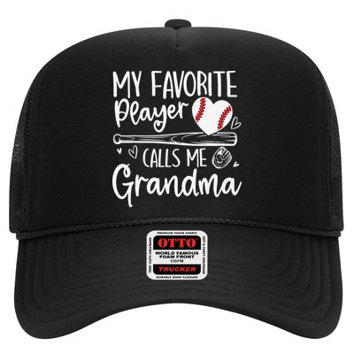 My Favorite Player Calls Me Grandma Baseball Heart Mothers Hat