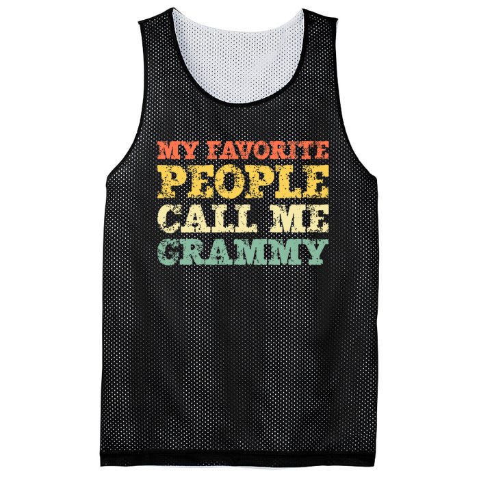 My Favorite People Call Me Grammy Mesh Reversible Basketball Jersey Tank