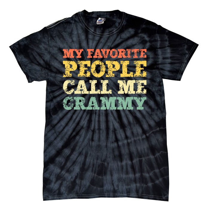 My Favorite People Call Me Grammy Tie-Dye T-Shirt