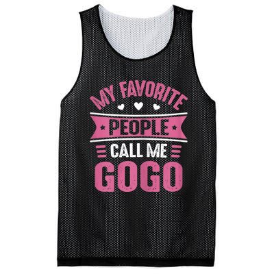 My Favorite People Call Me Gogo Mesh Reversible Basketball Jersey Tank