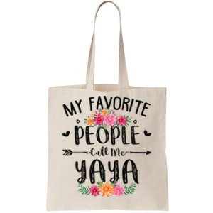 My Favorite People Call Me Yaya Tee Mother's Day Gift Tote Bag