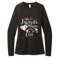 My Favorite Player Calls Me Cici Baseball Heart Womens CVC Long Sleeve Shirt