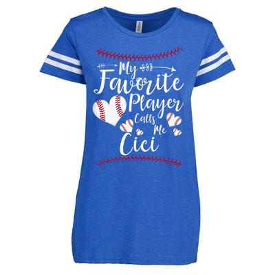 My Favorite Player Calls Me Cici Baseball Heart Enza Ladies Jersey Football T-Shirt