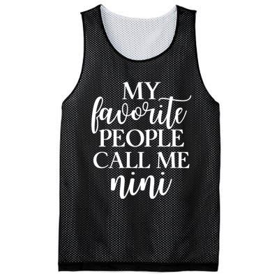 My Favorite People Call Me Nini Mesh Reversible Basketball Jersey Tank