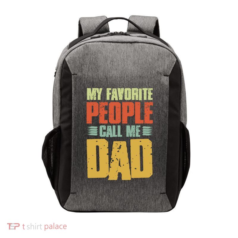My Favorite People Call Me Dad Vintage Vector Backpack