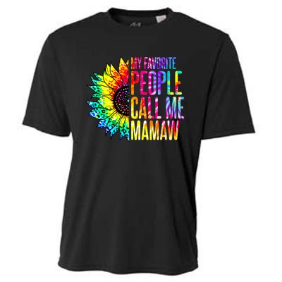 My Favorite People Call Me Mamaw Sunflower Cooling Performance Crew T-Shirt