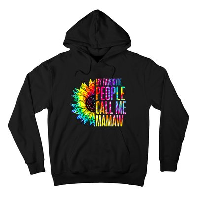 My Favorite People Call Me Mamaw Sunflower Hoodie