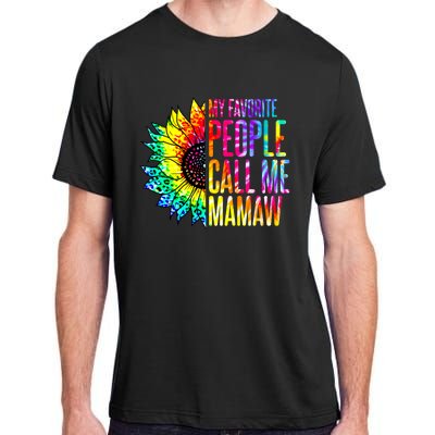 My Favorite People Call Me Mamaw Sunflower Adult ChromaSoft Performance T-Shirt