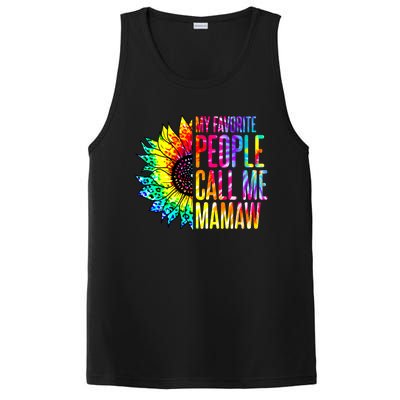 My Favorite People Call Me Mamaw Sunflower PosiCharge Competitor Tank