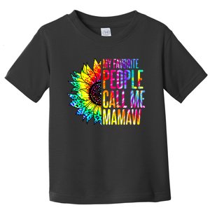 My Favorite People Call Me Mamaw Sunflower Toddler T-Shirt