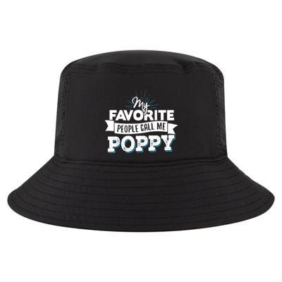 My Favorite People Call Me Poppy Cool Comfort Performance Bucket Hat
