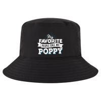 My Favorite People Call Me Poppy Cool Comfort Performance Bucket Hat