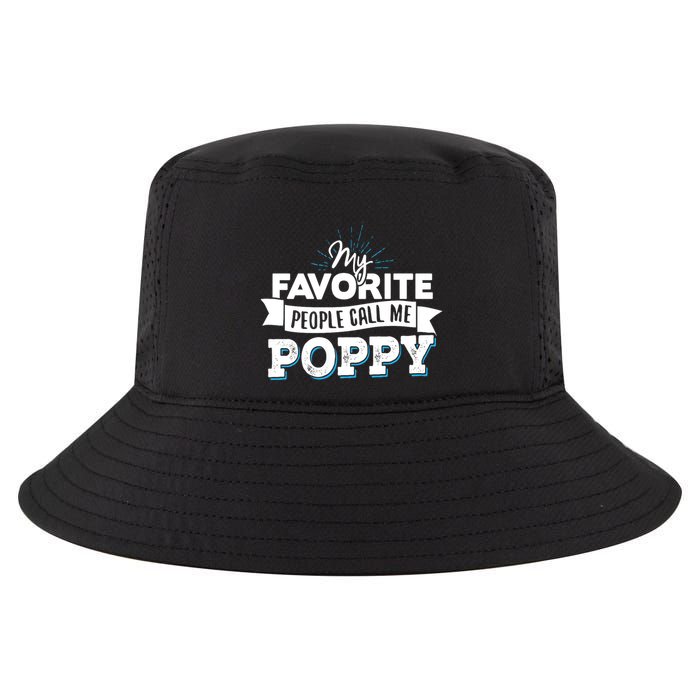 My Favorite People Call Me Poppy Cool Comfort Performance Bucket Hat