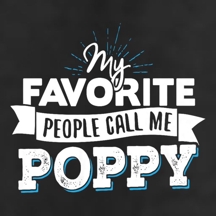 My Favorite People Call Me Poppy Cool Comfort Performance Bucket Hat
