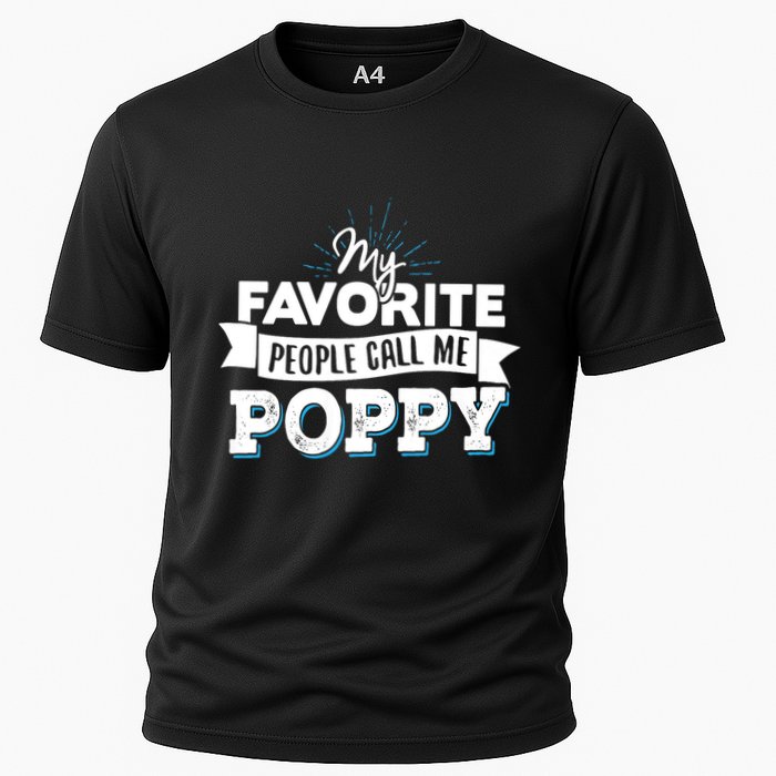 My Favorite People Call Me Poppy Cooling Performance Crew T-Shirt