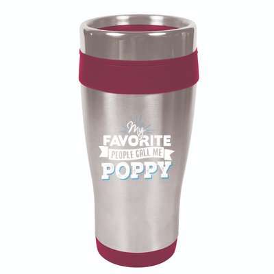 My Favorite People Call Me Poppy 16oz Travel Tumbler