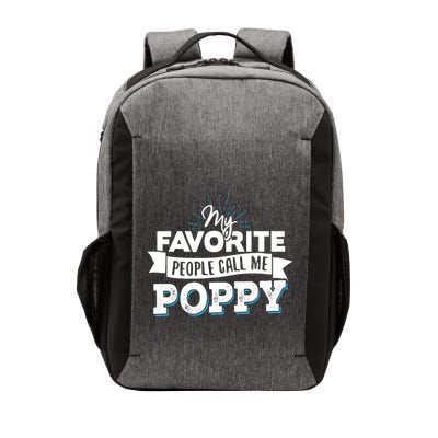 My Favorite People Call Me Poppy Vector Backpack