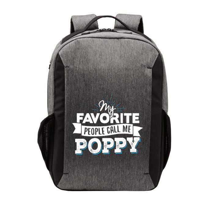 My Favorite People Call Me Poppy Vector Backpack