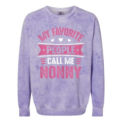 My Favorite People Call Me Nonny Colorblast Crewneck Sweatshirt