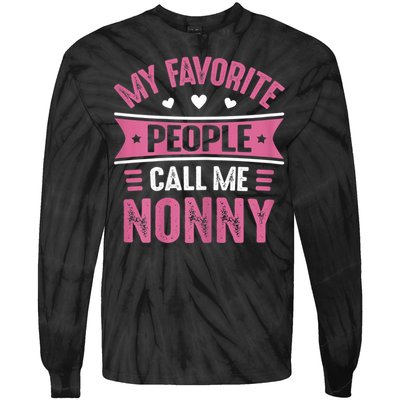 My Favorite People Call Me Nonny Tie-Dye Long Sleeve Shirt