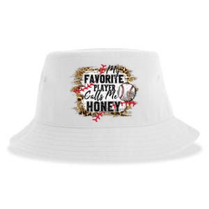 My Favorite Player Calls Me Honey Baseball Mother's Day Sustainable Bucket Hat