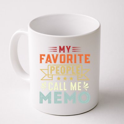 My Favorite People Call Me Memo Retro Funny Mother's Day Cute Gift Coffee Mug