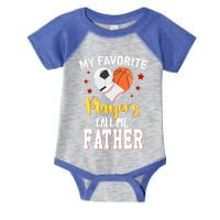 My Favorite Players Baseball Basketball Soccer Father Gift Infant Baby Jersey Bodysuit