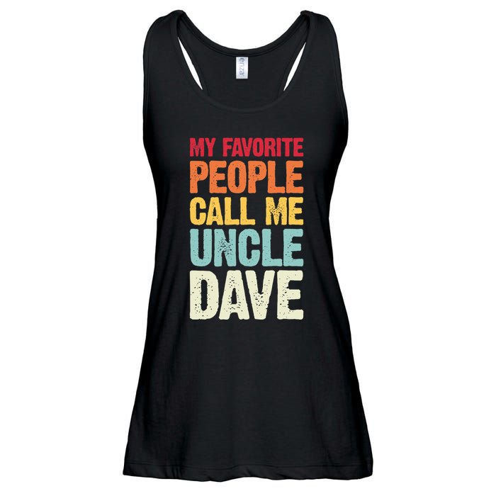 My Favorite People Call Me Uncle Dave Personalized Name Ladies Essential Flowy Tank