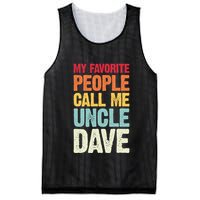 My Favorite People Call Me Uncle Dave Personalized Name Mesh Reversible Basketball Jersey Tank
