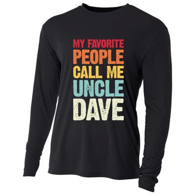 My Favorite People Call Me Uncle Dave Personalized Name Cooling Performance Long Sleeve Crew