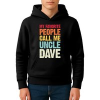 My Favorite People Call Me Uncle Dave Personalized Name Kids Hoodie