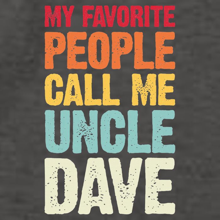 My Favorite People Call Me Uncle Dave Personalized Name Vector Backpack