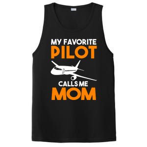 My Favorite Pilot Calls Me Mom Plane Gift PosiCharge Competitor Tank